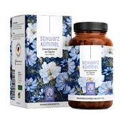 Produktabbildung: Schwarzkümmelöl 1000 mg hochdosiert aus Syrien mit Vitamin E - SCHWARZKÜMMEL - 120 vegane Gelkapseln - NATURTREU® 120 St