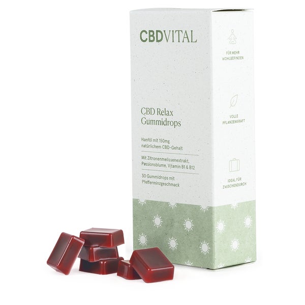 CBD Relax Gummidrops mit CBD | Entspannung | Zuckerfrei 30 St