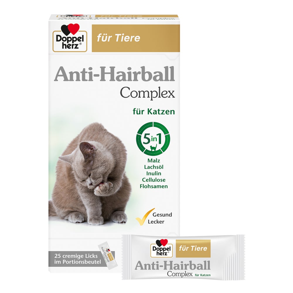 Doppelherz für Tiere Anti-Hairball Complex für Katzen 25X10 g