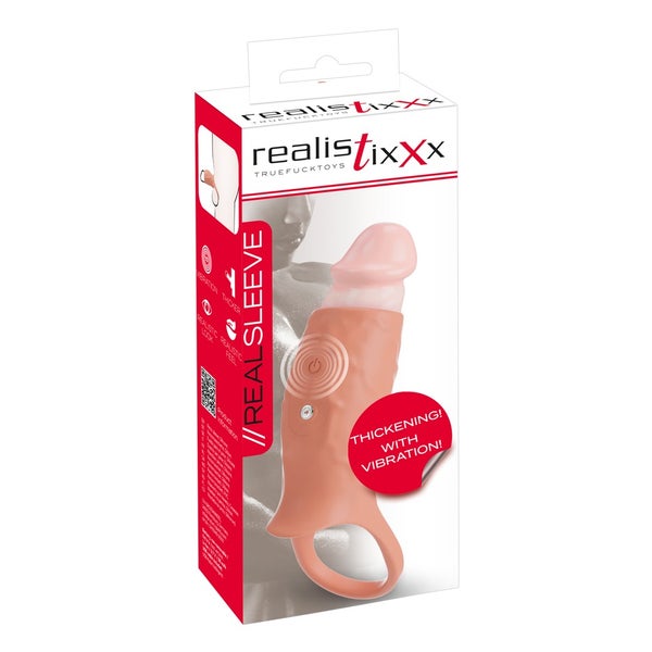 Realistixxx - Vibro-Penismanschette mit Hodenring 1 St