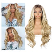 Perücke Lacefront 13x4 Blond 26inch Körperwelle Damen Ombre 1 St