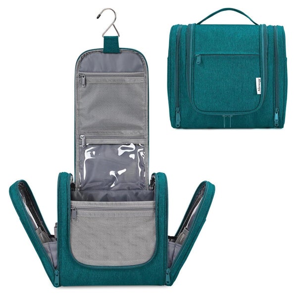 Kulturtasche Damen Kosmetiktasche Aufhängen Blau Grün B-blau 1 St