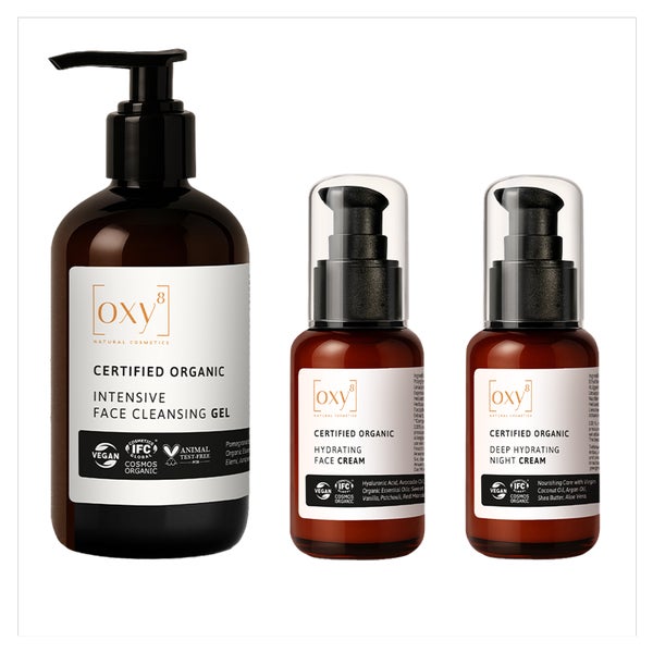 OXY8 NATURKOSMETIK MÄNNER GESICHTSPFLEGE ROUTINE 350 ml