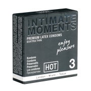 HOT «Intimate Moments» extra dünne Premium-Latex-Condome (3 Kondome) 3 St
