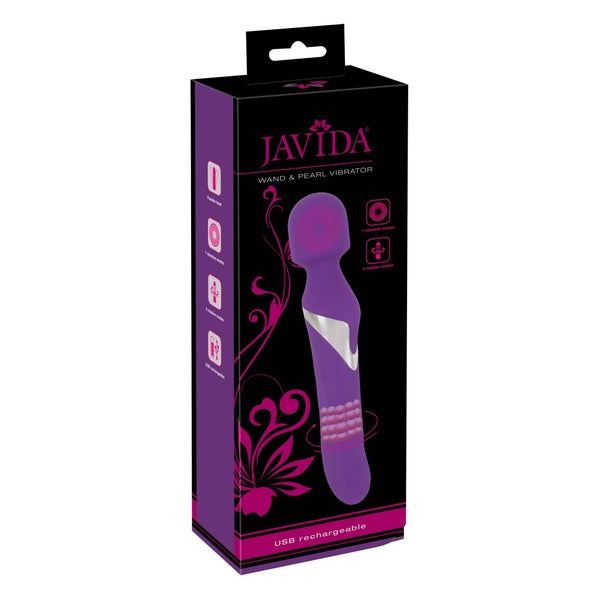 JAVIDA - Massagestab & Perlen-Vibrator 1 St