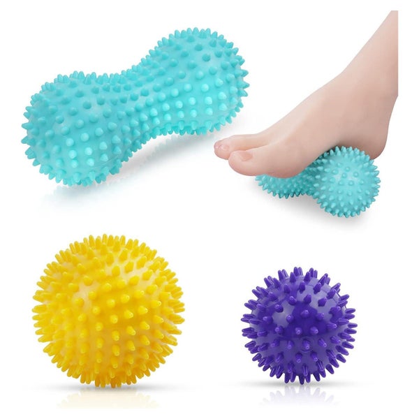 URAQT Faszienmassagebälle 3er Set Igelball Noppen Rücken Bei 1 St