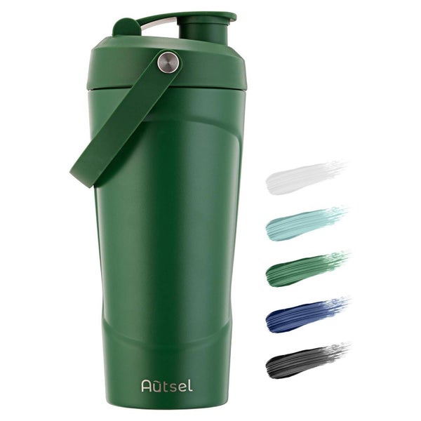 Edelstahl Protein Shaker 750ml Kugel Vakuum Isolier Shake Be 1 St