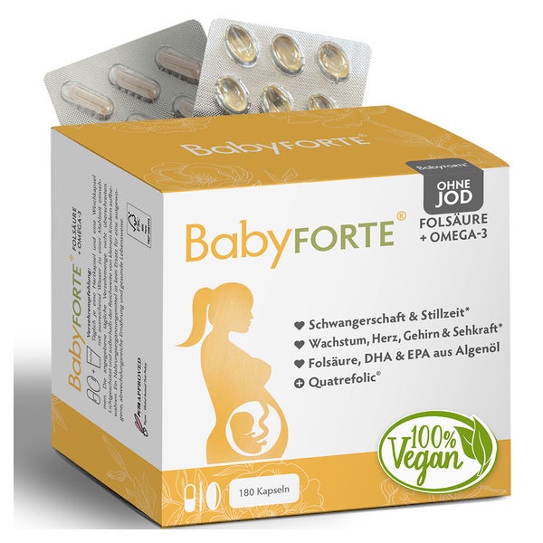 BabyFORTE Folsäure + Omega-3 ohne Jod 180 St