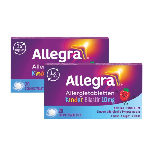 Allegra Schmelztabletten Kids Doppelpack 2X20 St