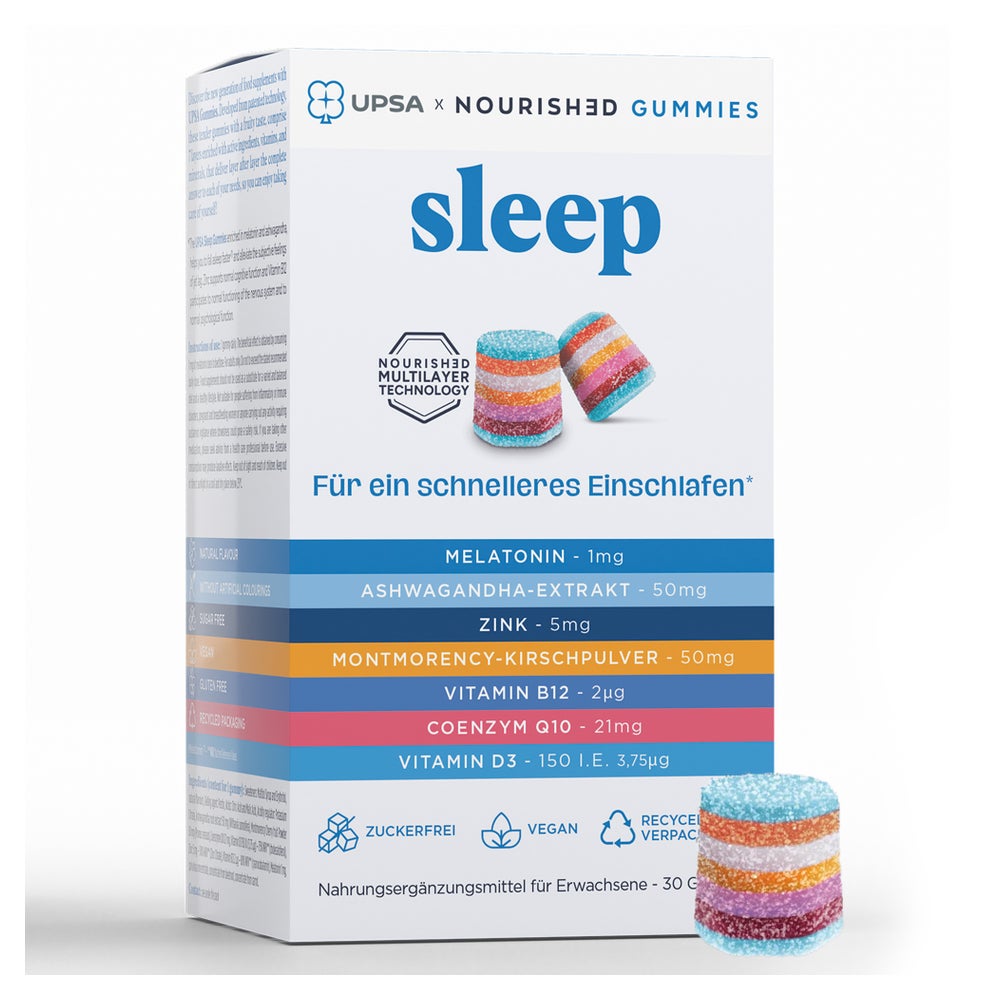 UPSA x Nourished 7 in 1 Gummies Sleep 30 St