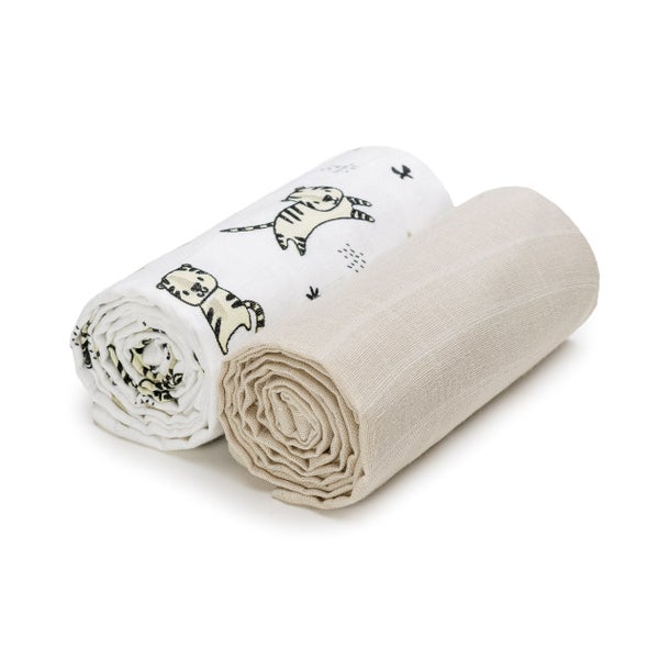 T-TOMI Mulltücher EXCLUSIVE COLLECTION Tigers 2 St