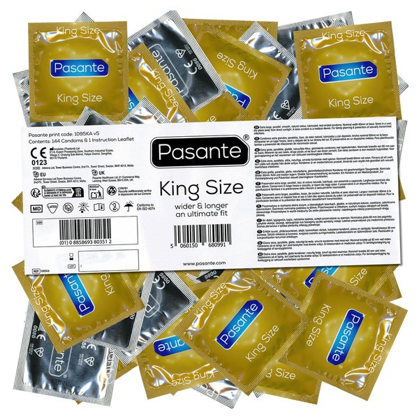 Pasante King Size XXL Kondome extra breit 144 Stück (144 Kondome) 144 St