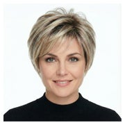 Perücke Kurz Pixie Ombreblond Pony 1 St