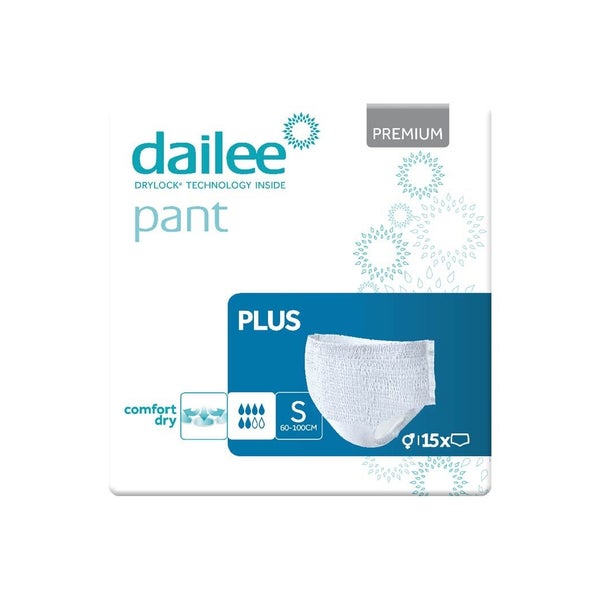 Dailee Inkontinenz Pants Plus S, Windeln für Erwachsene 15 St