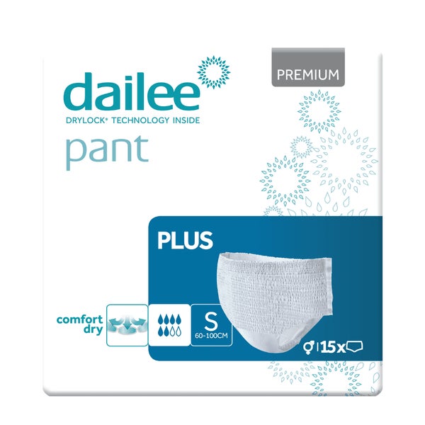 Dailee Inkontinenz Pants Plus S, Windeln für Erwachsene 15 St