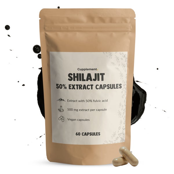 Cupplement® Shilajit Extrakt (50% fulvic acid) Kapseln 500 mg 60 g