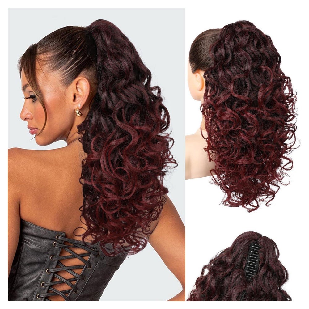 Pferdeschwanz Haarverlängerung Proteinseide Clawclip 46 CM W 1 St