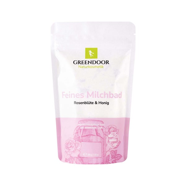 GREENDOOR Milchbad Rosenblüte Honig 200 g