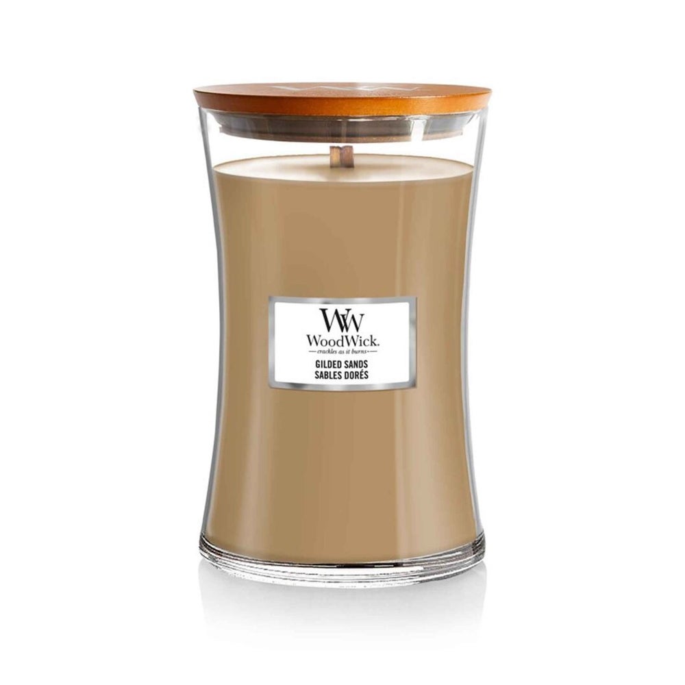 Woodwick Gilded Sands Duftkerze mit Holzdocht 609,5g