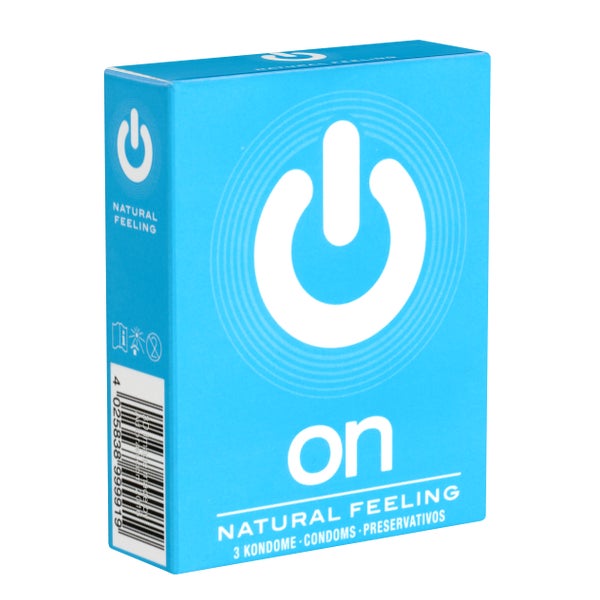 «Natural Feeling» Kondome – klassisch, 54 mm Breite, 3 Stück (3 Kondome) 3 St