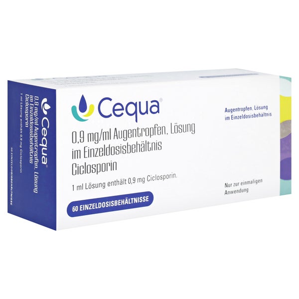 Cequa 0,9 Mg/ml Augentropfen Lsg.i.einzeldosisbeh. 60 St