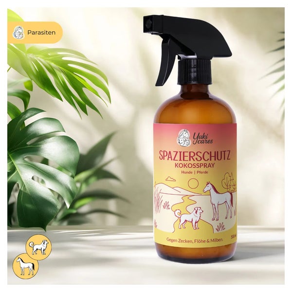 Yuki cares Anti-Zecken-Spray Spazierschutz für Hunde 500 ml