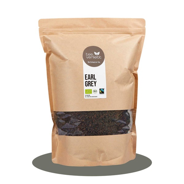 teeverliebt - Earl Grey Bio & Fairtrade loser Schwarztee Großpackung I Klassisch mit Bergamotte | 1kg 1000 g