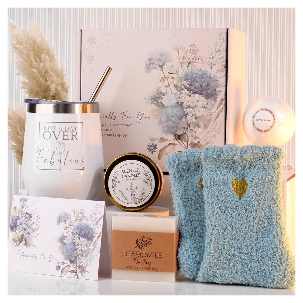 Geschenkset für Frauen Geburtstag Spa Duftkerze Badekugel So 1 St
