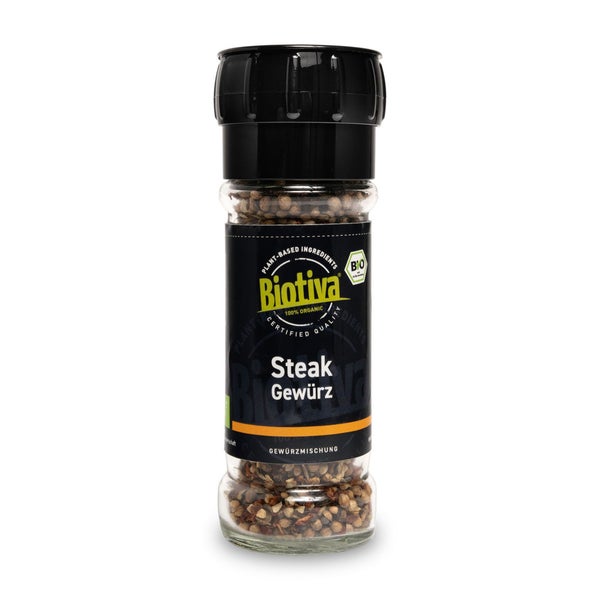 Biotiva Steakgewürz in der Mühle Bio 50 g