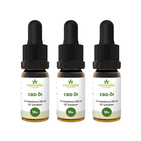 Cannalin - CBD Öl Vollspektrum - 15% - 3x10 ml 3x10 ml