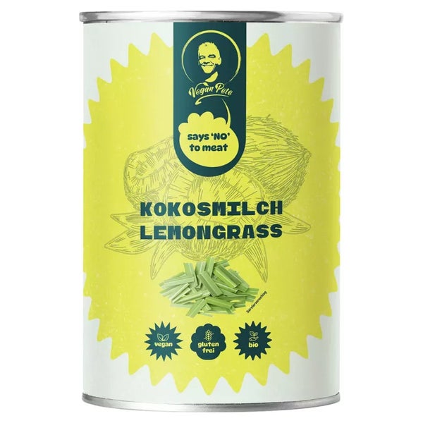 Vegan Pete - Bio Kokosmilch Lemongrass 400 ml
