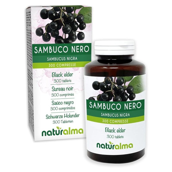 Naturalma Schwarze Holunder Sambucus nigra Tabletten 300 St
