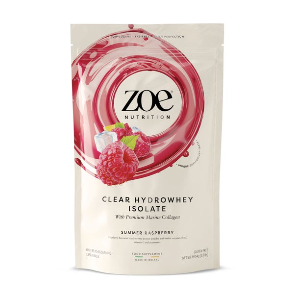 zoe Clear Hydrowhey, 454 g, Summer Raspberry 454 g