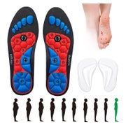 Magnetische Akupressur Einlegesohlen Gel Schuheinlagen 40-43 1 St