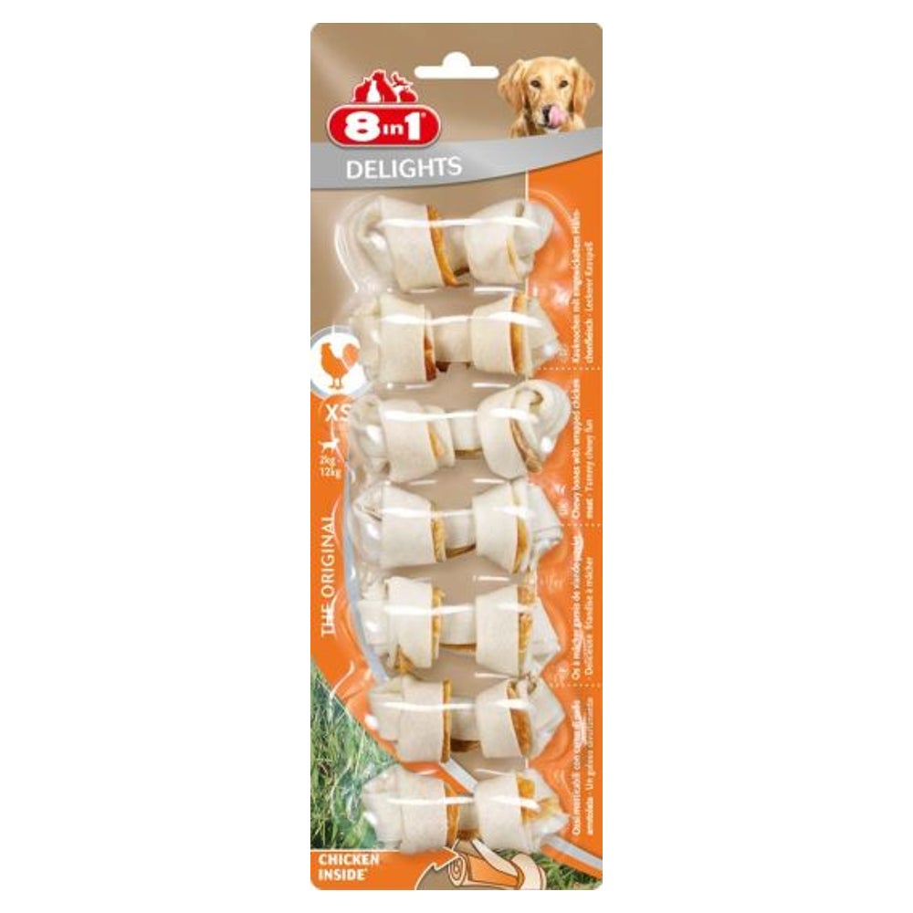 8in1 Delights Kauknochen XS 7 Pack 0,2 kg