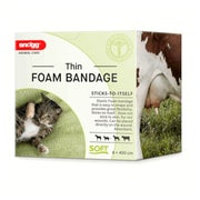 Snögg Animal Care Thin Foam Bandage, 6 x 450 cm - elastischer, selbhaftender Schaumverband für Tiere 1 St