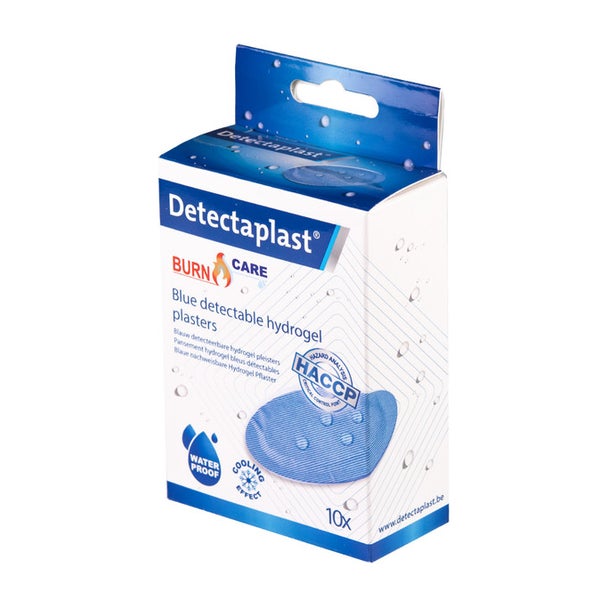 Detectaplast Blau Detekt. Hydrogel Wasserfest 43x68mm 10 St