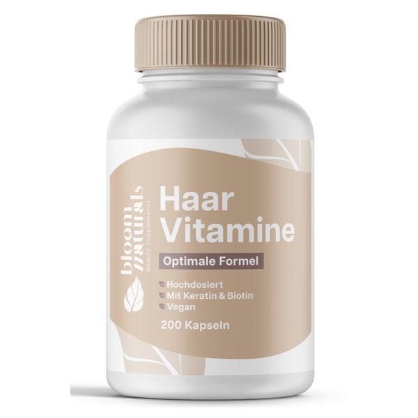 Haar Vitamine - 200 Kapseln - Bloom Naturals 200 St