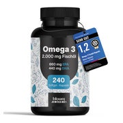 Omega 3 Fischöl - 240 Softgel-Kapseln - Bloom Naturals 240 St