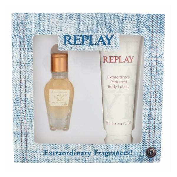 Replay Jeans Original Geschenkset 20ml EDT Spray+100ml Körperlotion 0,12 l