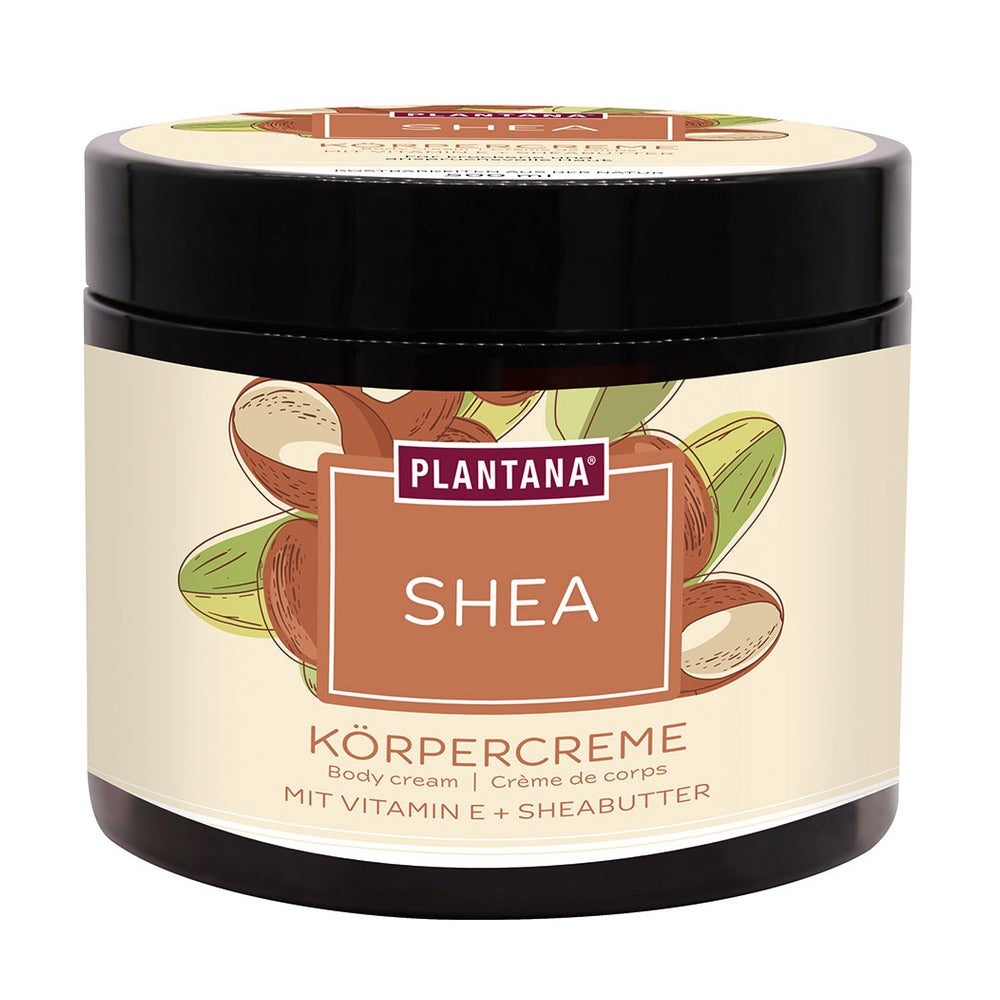 PLANTANA Shea Körpercreme mit Sheabutter + Vitamin E 500 ml