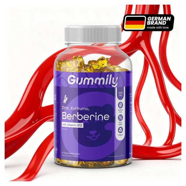 Gummily® Berberin Gummibärchen mit Kurkuma Extrakt & Zimt Extrakt 60 St