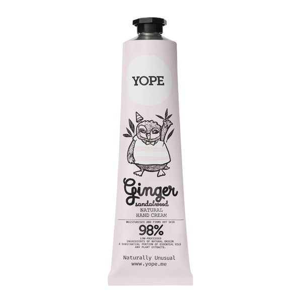 Yope Natural Hand Cream Ginger & Sandalwood