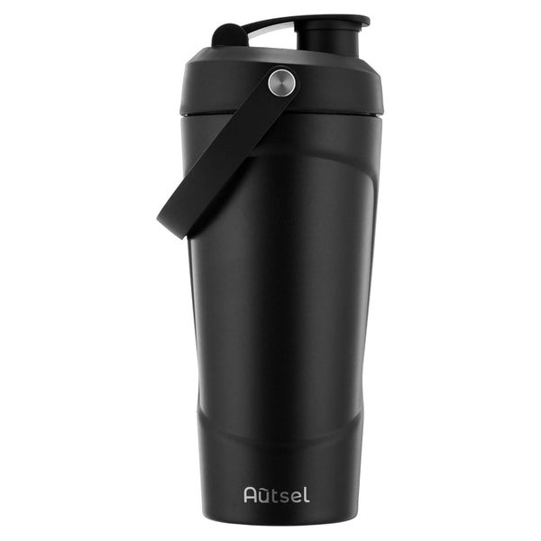 Edelstahl Protein Shaker 750ml mit Kugel BPA frei Fitness Sh 1 St