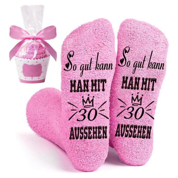 QXRXN Kuschelsocken Damen 39-42, Lustige Geschenkidee zum Geburtstag mit
