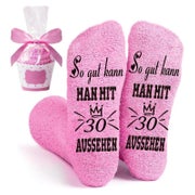QXRXN Kuschelsocken Damen 39-42, Lustige Geschenkidee zum Geburtstag mit