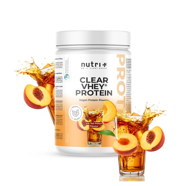nutri+ Clear Vhey Protein Pulver - Ice Tea Peach 400 g
