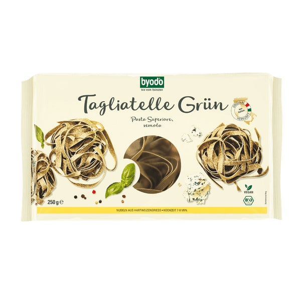 BYODO Tagliatelle (Nester) semola grün 250 g