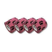 LisaCare Pfotenverband - Tierbandagen Rosa - 5cm x 4,5m 4 St