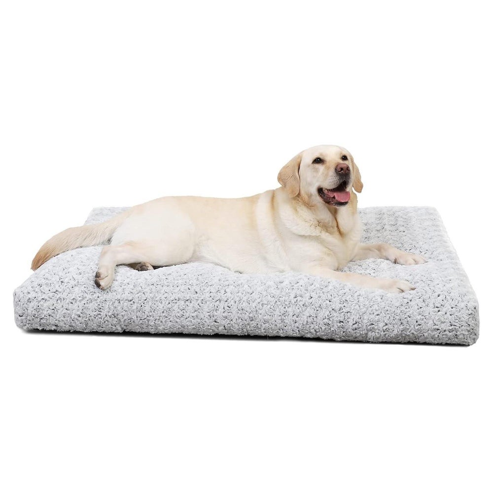 Hundebett Große Hunde Waschbar Flauschig Hellgrau L 90 x B 6 1 St